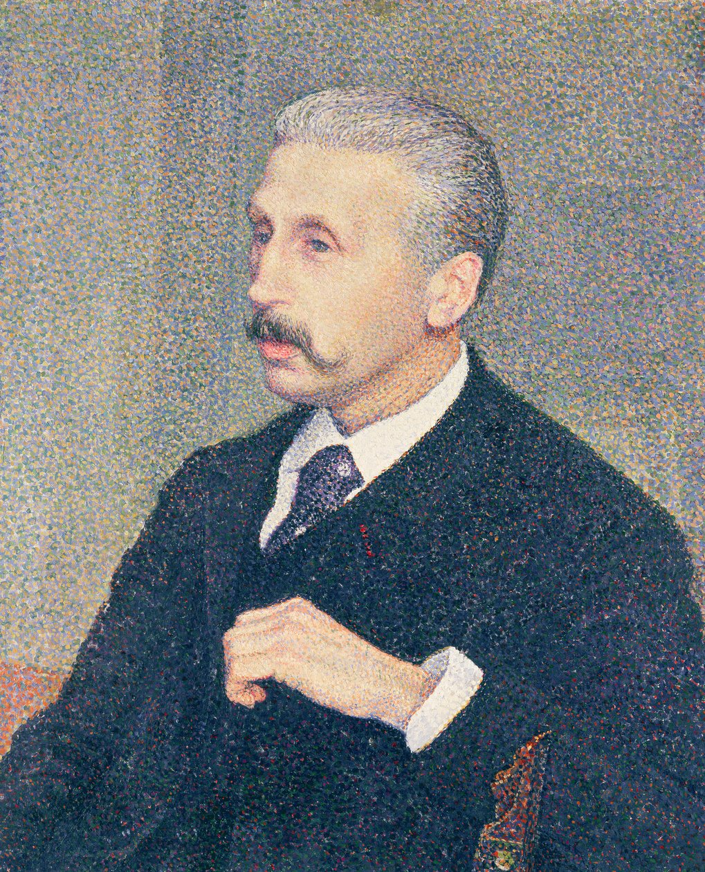 Auguste Descamps, a festő nagybátyjának portréja alkotó: Théo van Rysselberghe