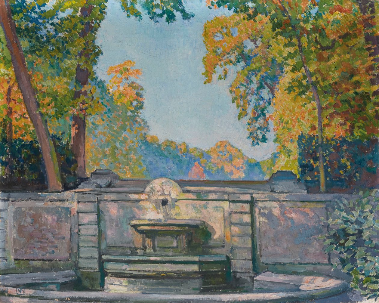 Szökőkút, kb 1917-1922. alkotó: Théo van Rysselberghe