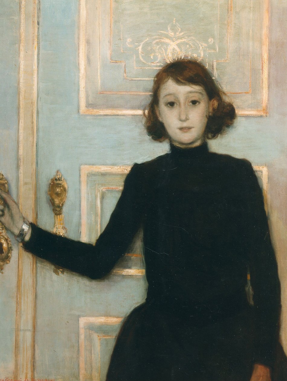 Marguerite van Mons portréja, 1886. alkotó: Théo van Rysselberghe