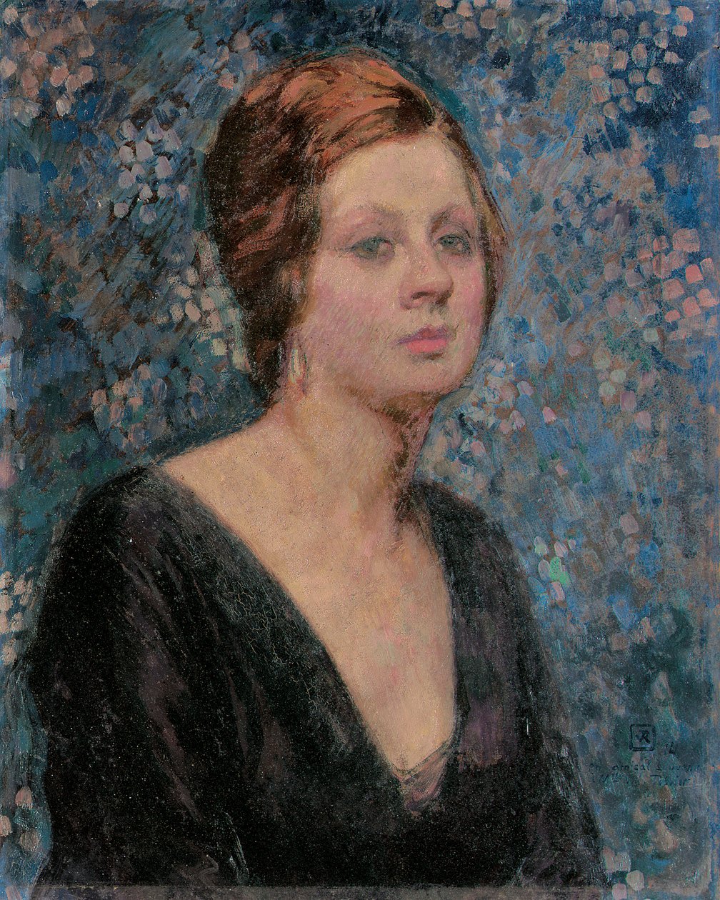 Valentine Tessier portréja, 1914 alkotó: Théo van Rysselberghe