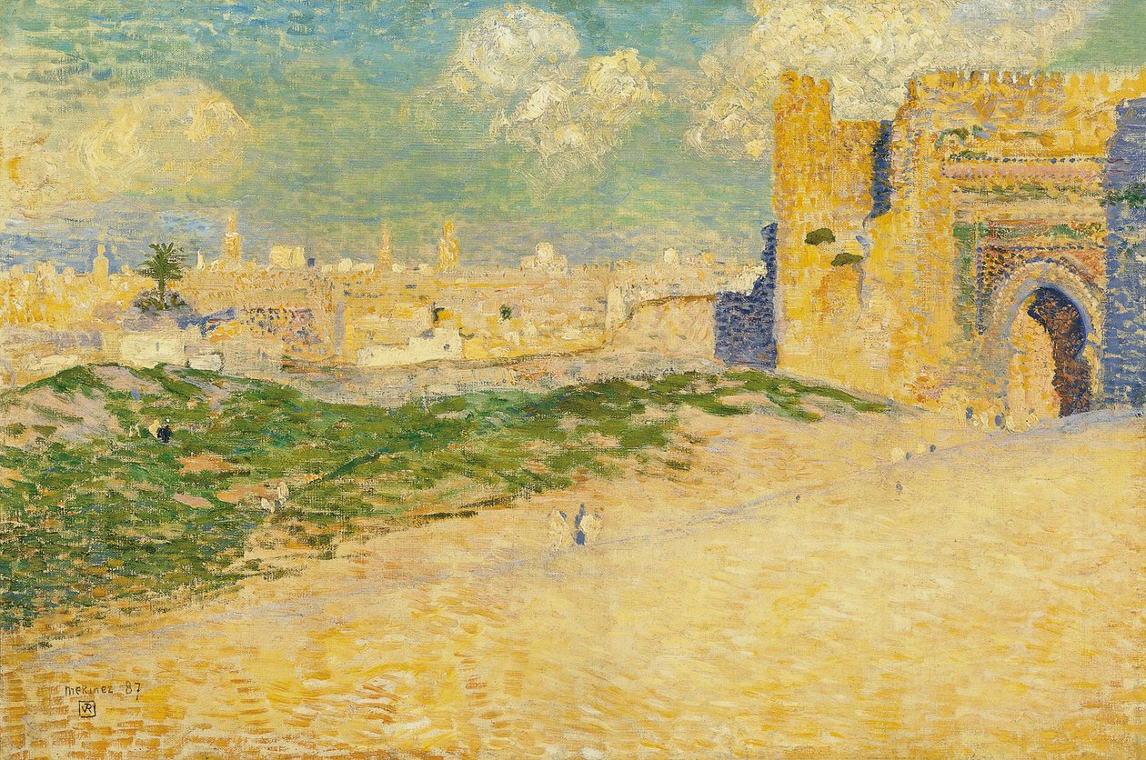 A Mansur-kapu Meknesben, Marokkóban alkotó: Théo van Rysselberghe