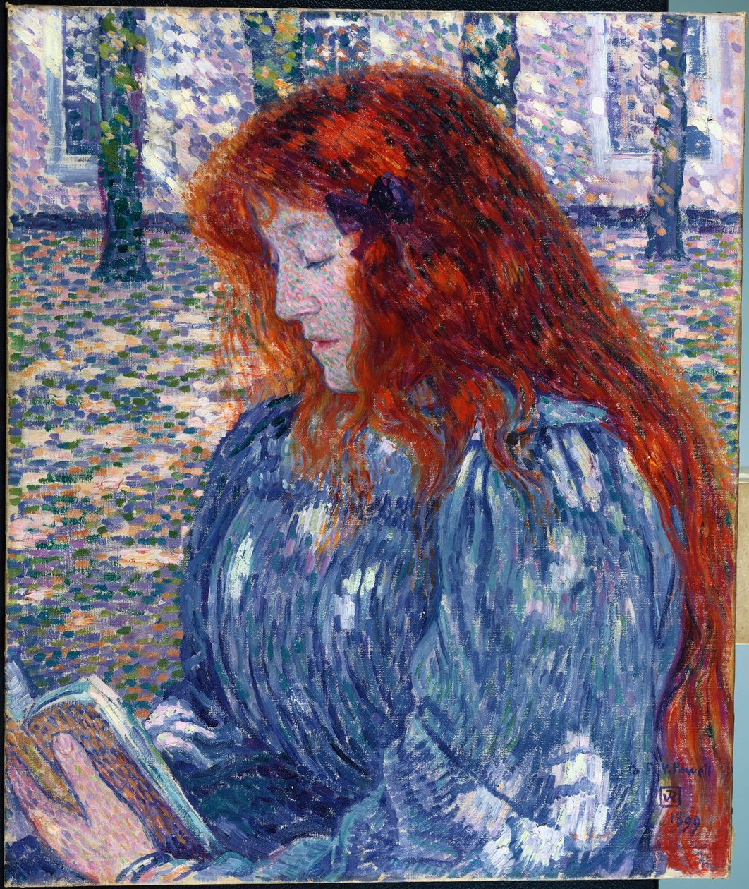Olvasó nő, 1899 alkotó: Théo van Rysselberghe