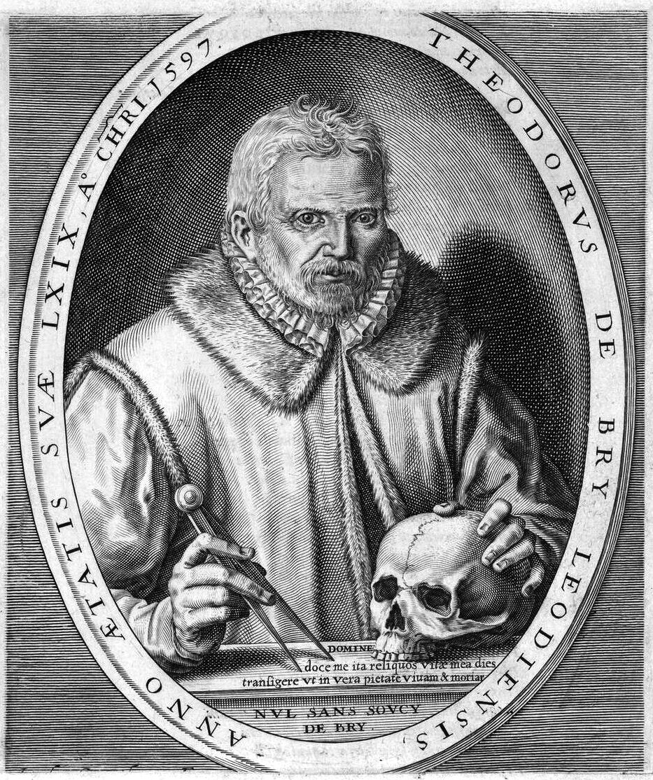 Theodor arcképe, Bry alkotó: Theodore de Bry