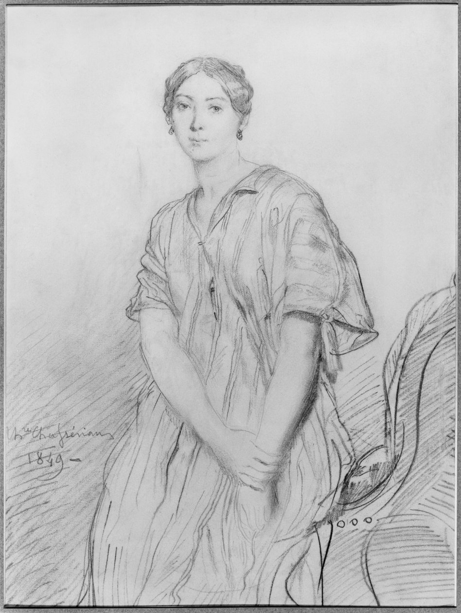 Alice Ozy portréja, 1849 alkotó: Théodore Chassériau