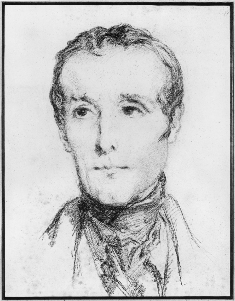 Alphonse de Lamartine portréja, 1848 körül alkotó: Théodore Chassériau