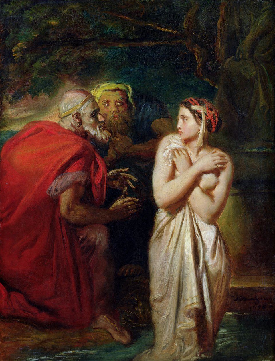 Susanna és a vének, 1856 alkotó: Théodore Chassériau