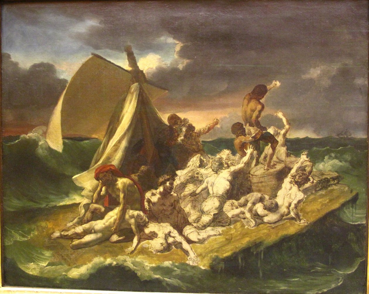 A Medúza tutajának vázlata alkotó: Theodore Gericault