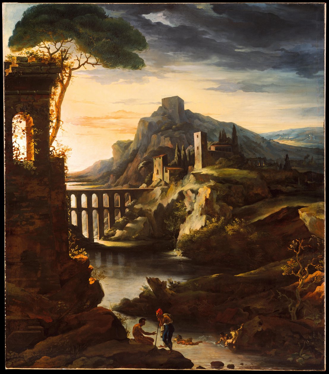 Táj vízvezetékkel alkotó: Theodore Gericault