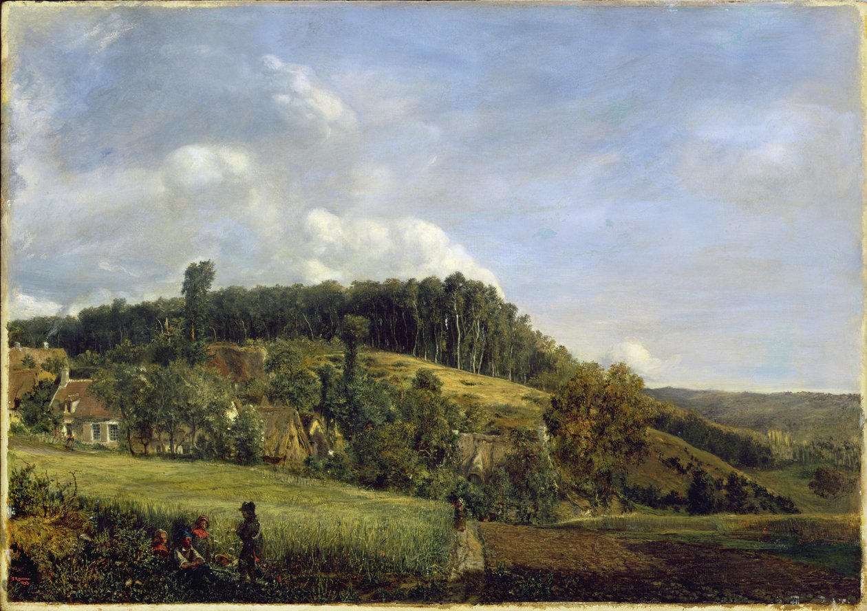 Forest Glade egy falu közelében, 1833 alkotó: Pierre Etienne Theodore Rousseau