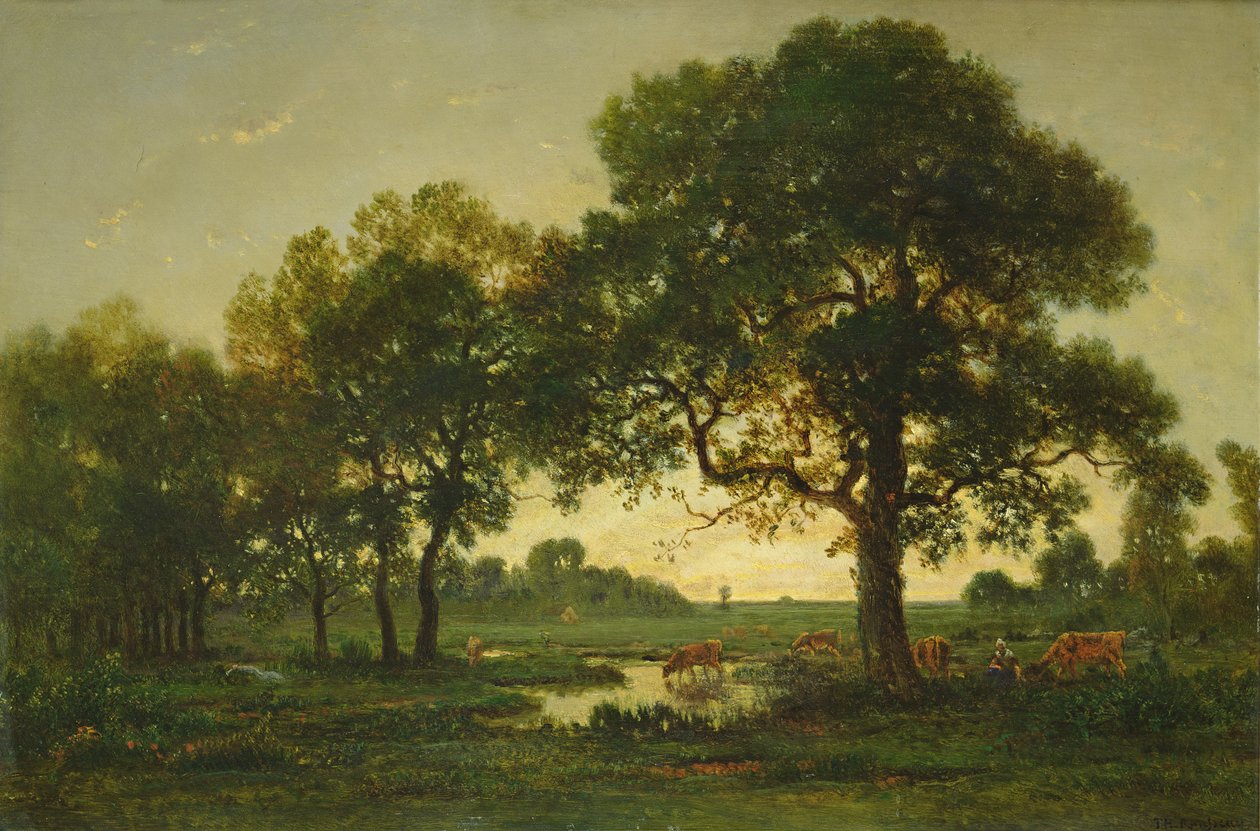 A Pond Oaks alkotó: Pierre Etienne Theodore Rousseau