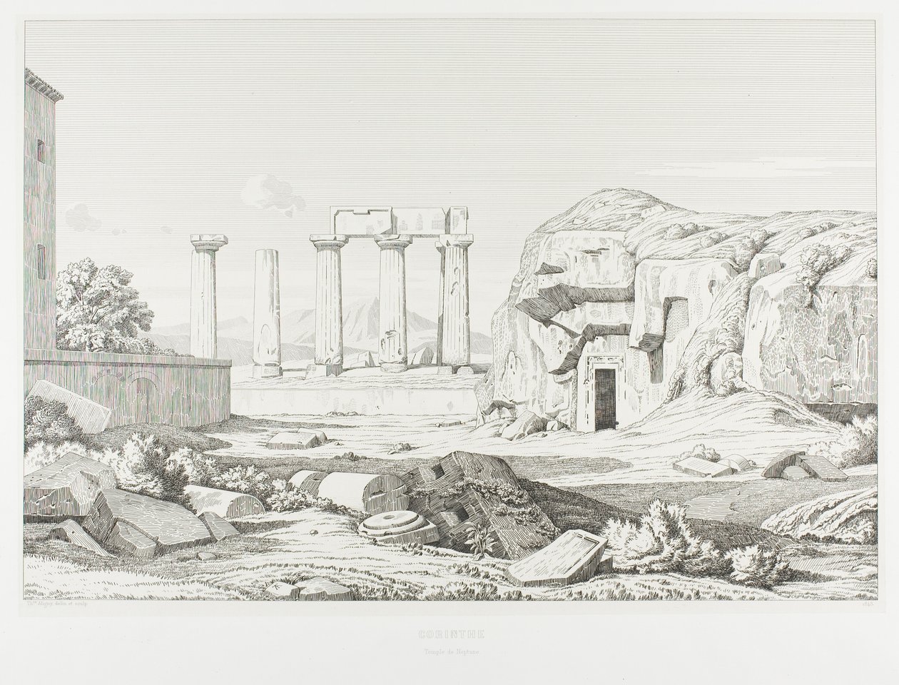 Korinthosz: Neptunusz temploma alkotó: Théodore Caruelle d