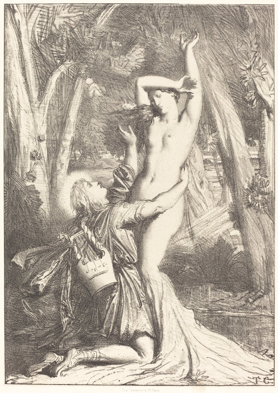 Apollo és Daphne alkotó: Théodore Chassériau