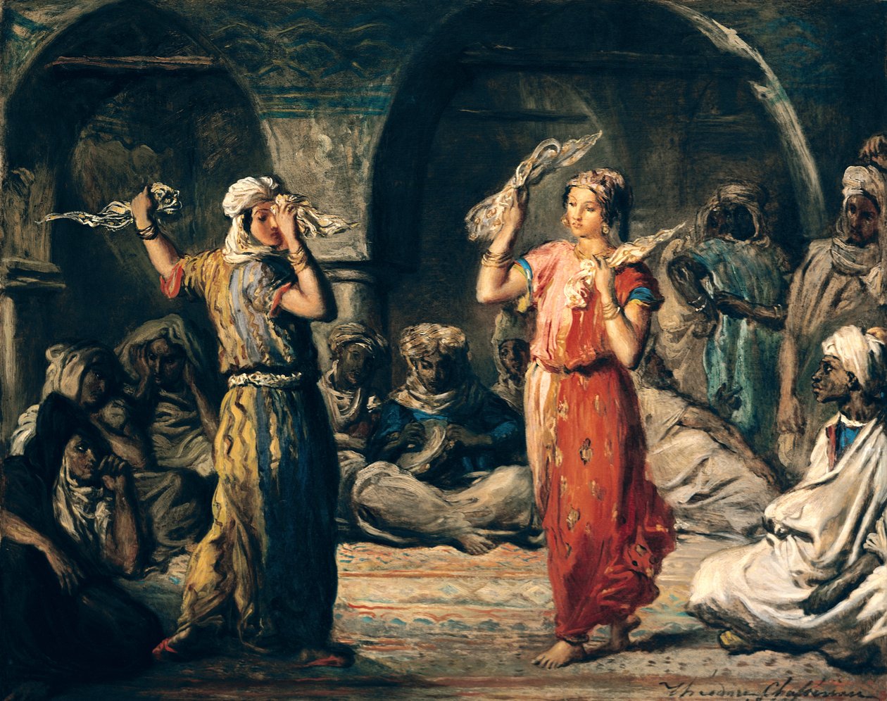 Zsebkendőtánc, 1849 alkotó: Théodore Chassériau