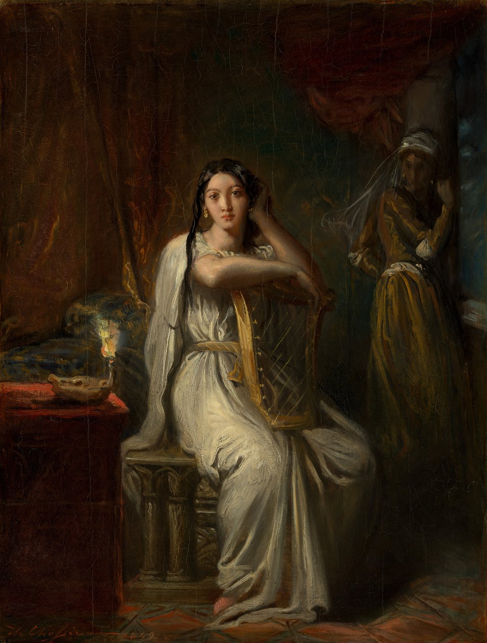 Desdemona A fűzfa éneke, 1849. alkotó: Théodore Chassériau