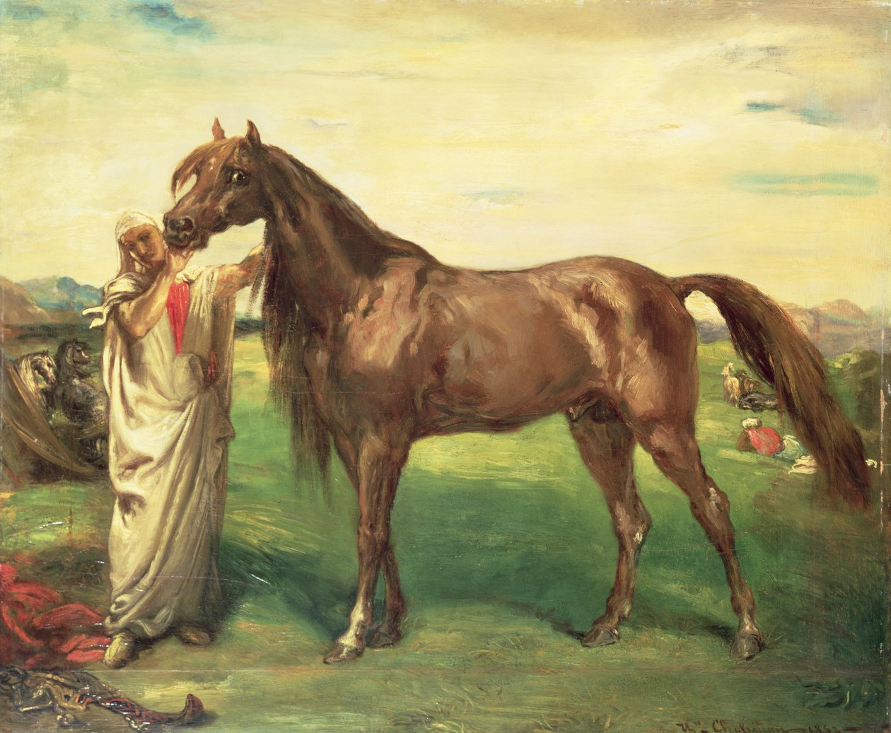Hadji, egy arab mén, 1853 alkotó: Théodore Chassériau