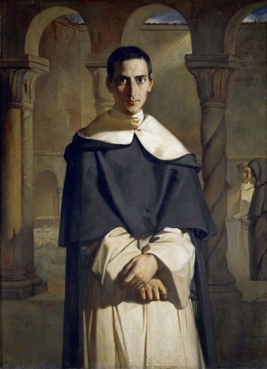 Henri Dominique Lacordaire portréja, 1840. alkotó: Théodore Chassériau