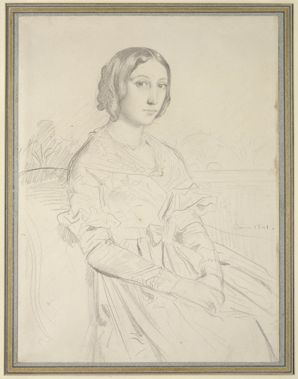 Fiatal nő portréja, 1841 alkotó: Théodore Chassériau