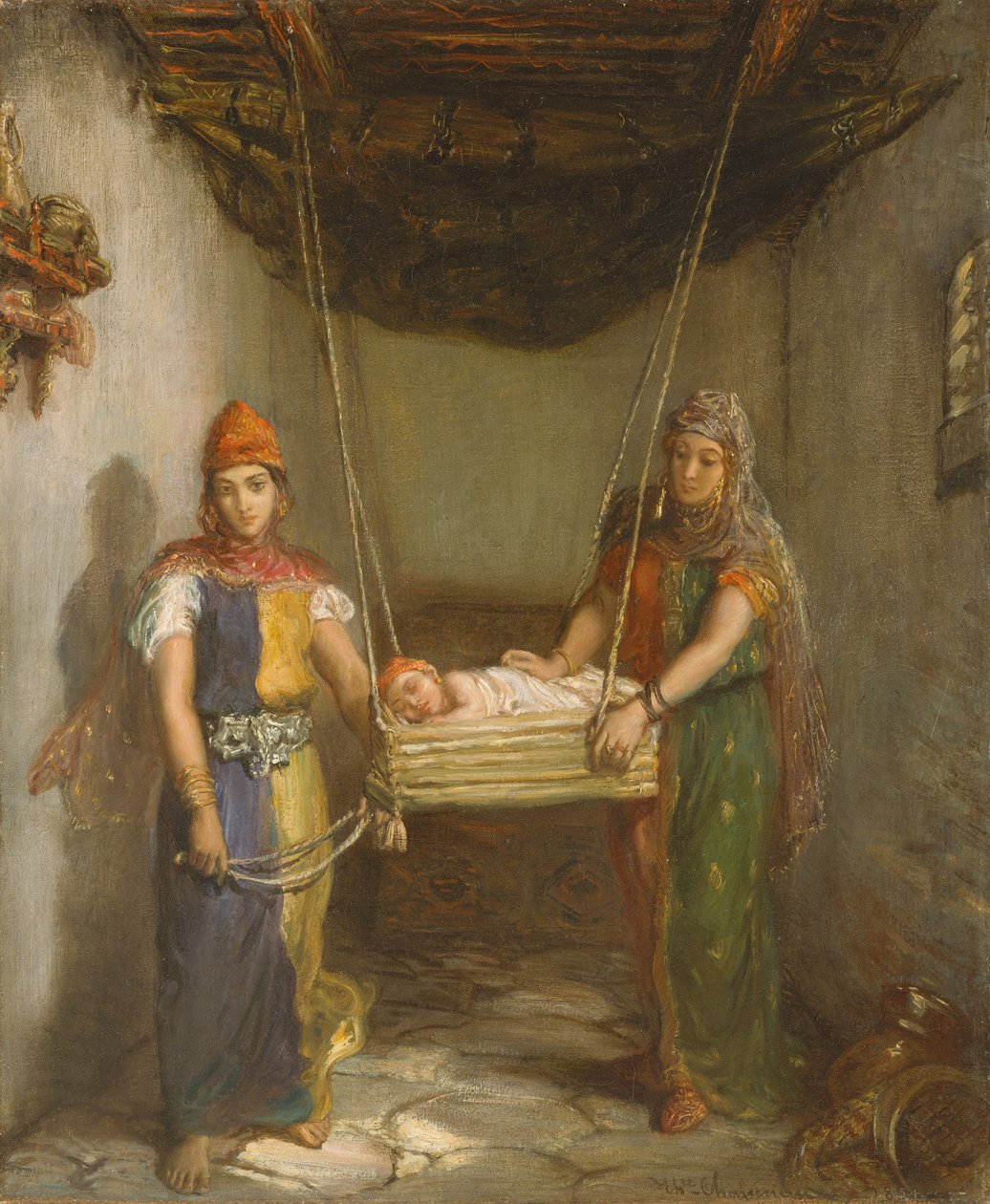Jelenet Konstantin zsidó negyedében, 1851. alkotó: Théodore Chassériau