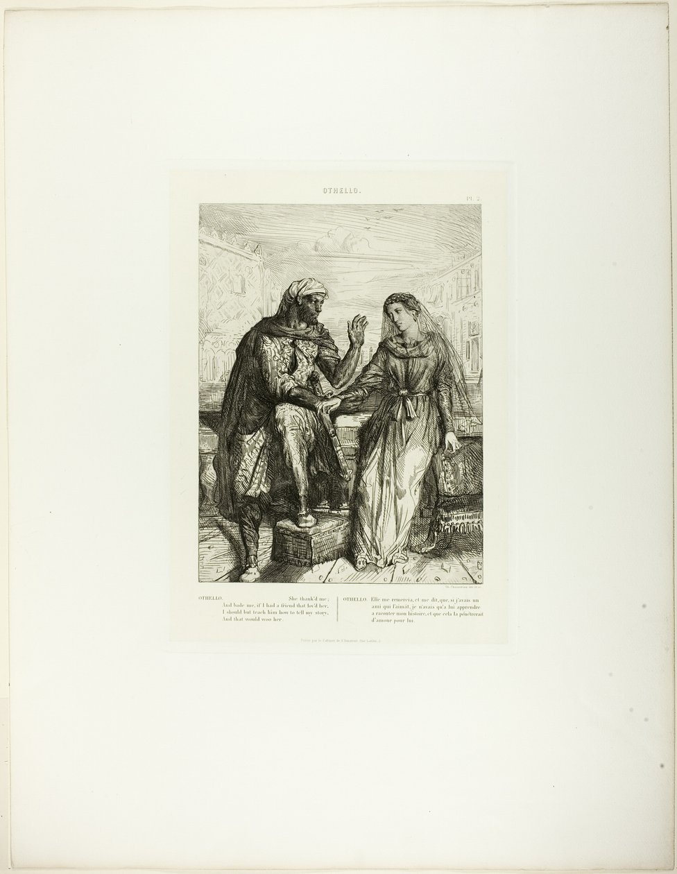 She Thank’d Me, 2. lemez (1. felvonás, 3. jelenet), az Othello-ból alkotó: Théodore Chassériau