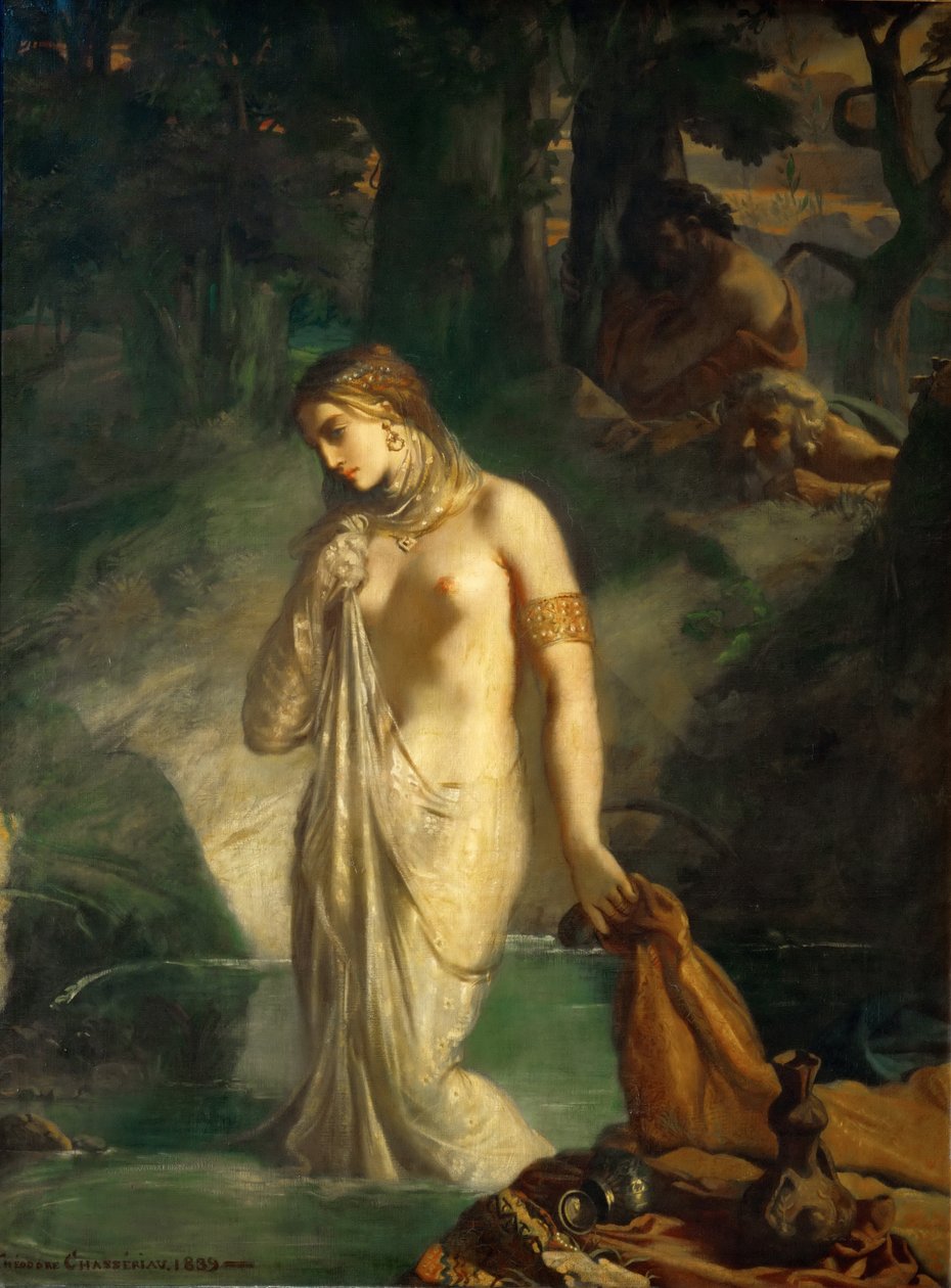 Susanna a fürdőjében alkotó: Théodore Chassériau