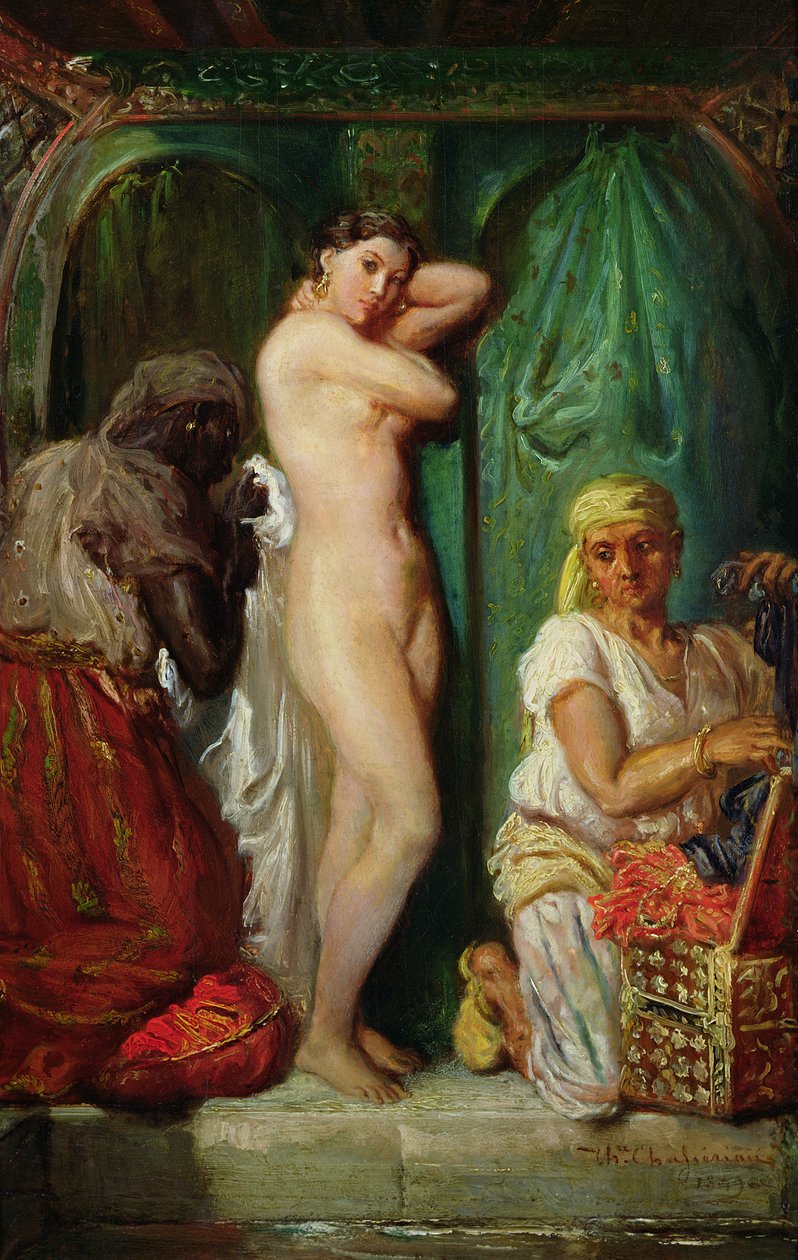 A fürdő a háremben, 1849 alkotó: Théodore Chassériau