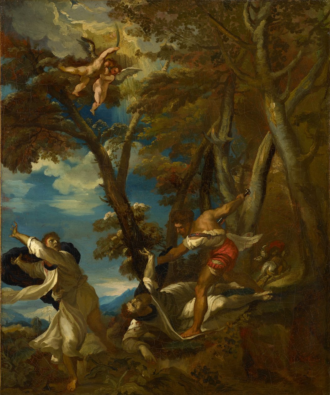 Szent Péter mártíromsága (Tiziano után) alkotó: Theodore Gericault