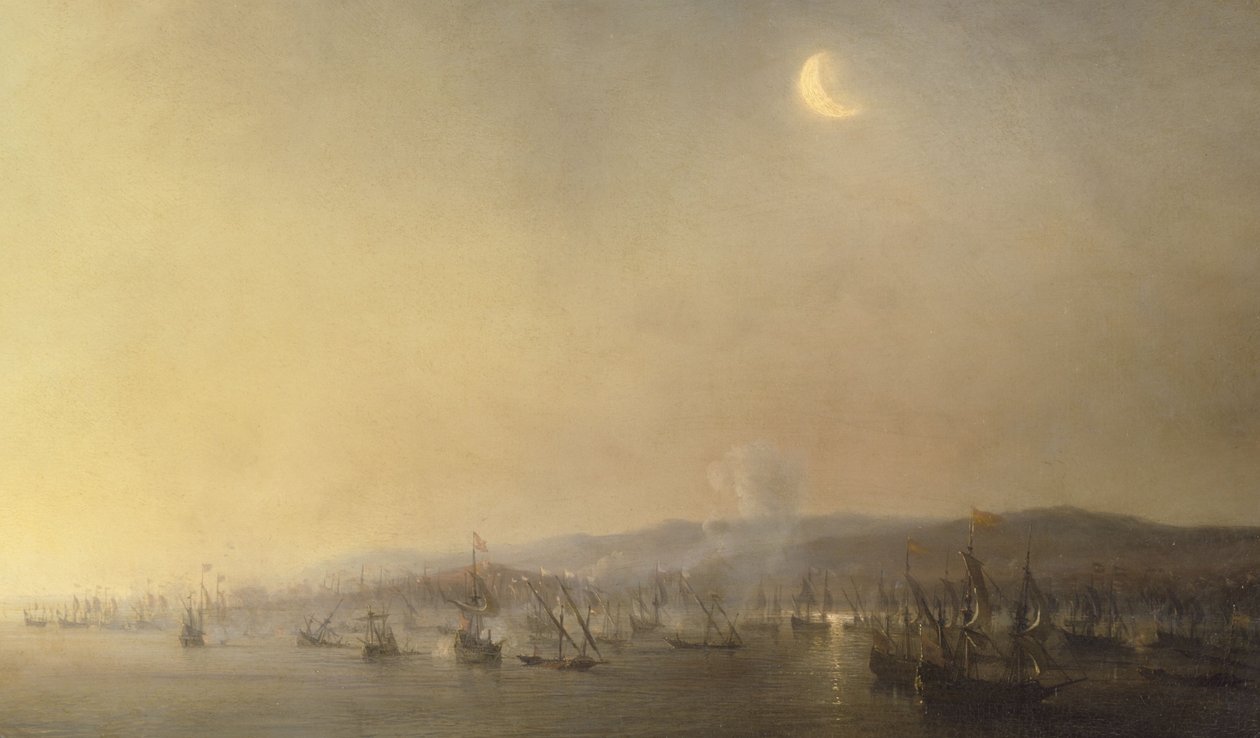 Tengeri ütközet Cartagenánál 1643. szeptember 3-án Théodore Gudin által 1844-ben alkotó: Theodore Gudin