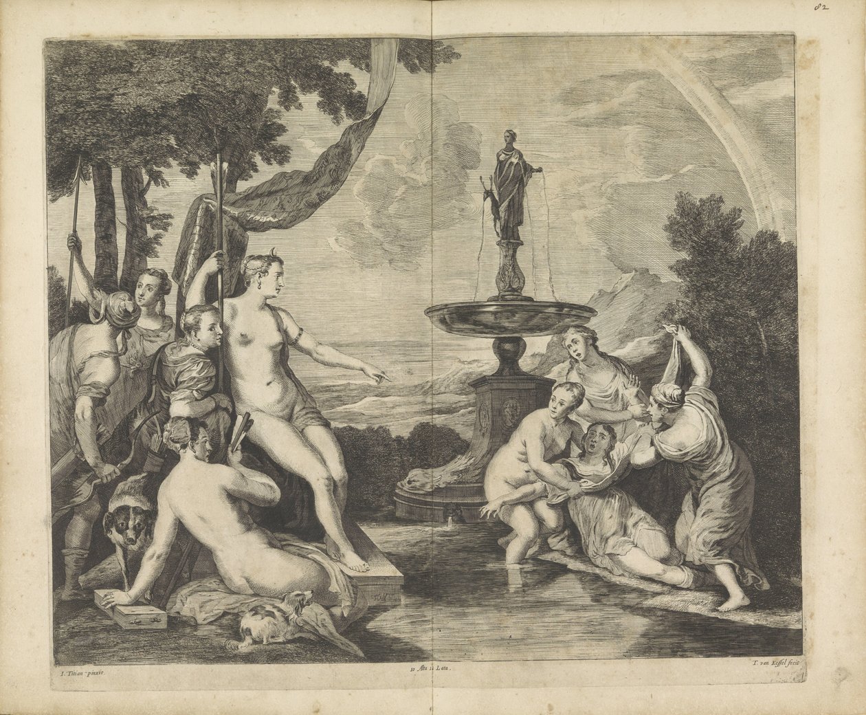 Diana felfedezi Callisto terhességét alkotó: Théodorus van Kessel