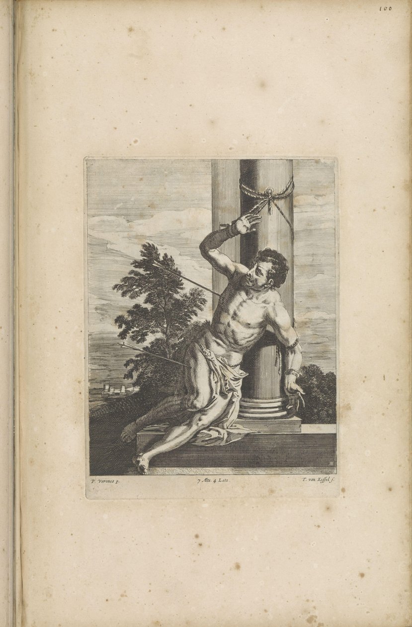 Szent Sebestyén mártíromsága alkotó: Théodorus van Kessel