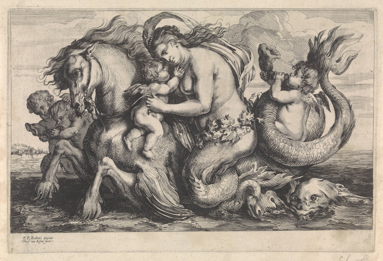 Galatea diadala Mitológiai alakok (sorozat címe) alkotó: Théodorus van Kessel