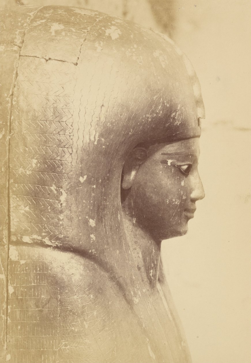 (Közelkép Aah-Hotep királynő szarkofágjáról (profil)) alkotó: Théodule Devéria