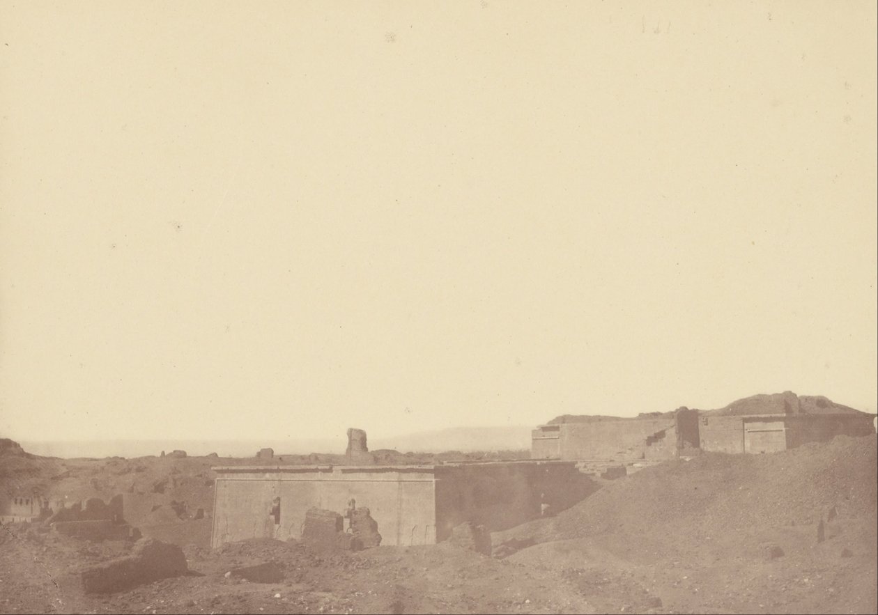 (Az Edfu templom áttekintése) alkotó: Théodule Devéria