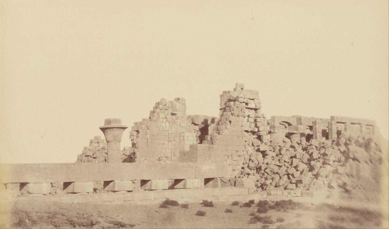 (Thothmes III fedett séta, Karnak) alkotó: Théodule Devéria