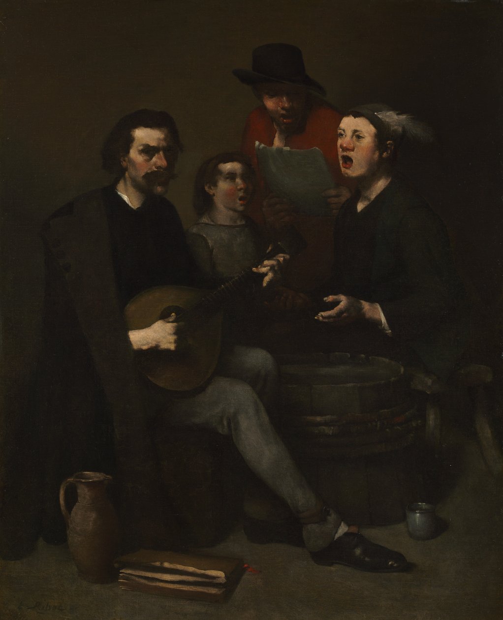 Énekesek, 1863-1868. alkotó: Auguste Theodule Ribot