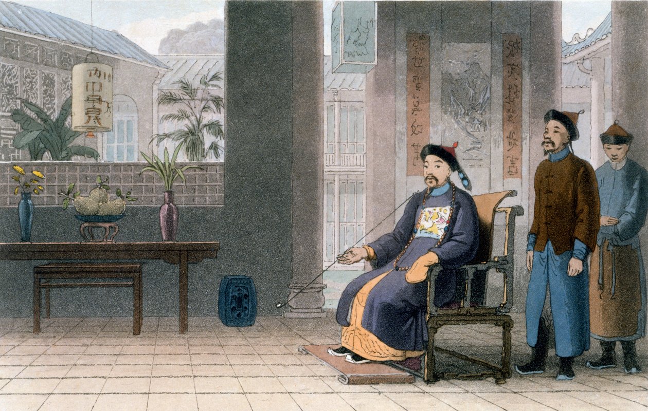 Rang kínai, 1810 (színes aquatinta) alkotó: Thomas und William Daniell