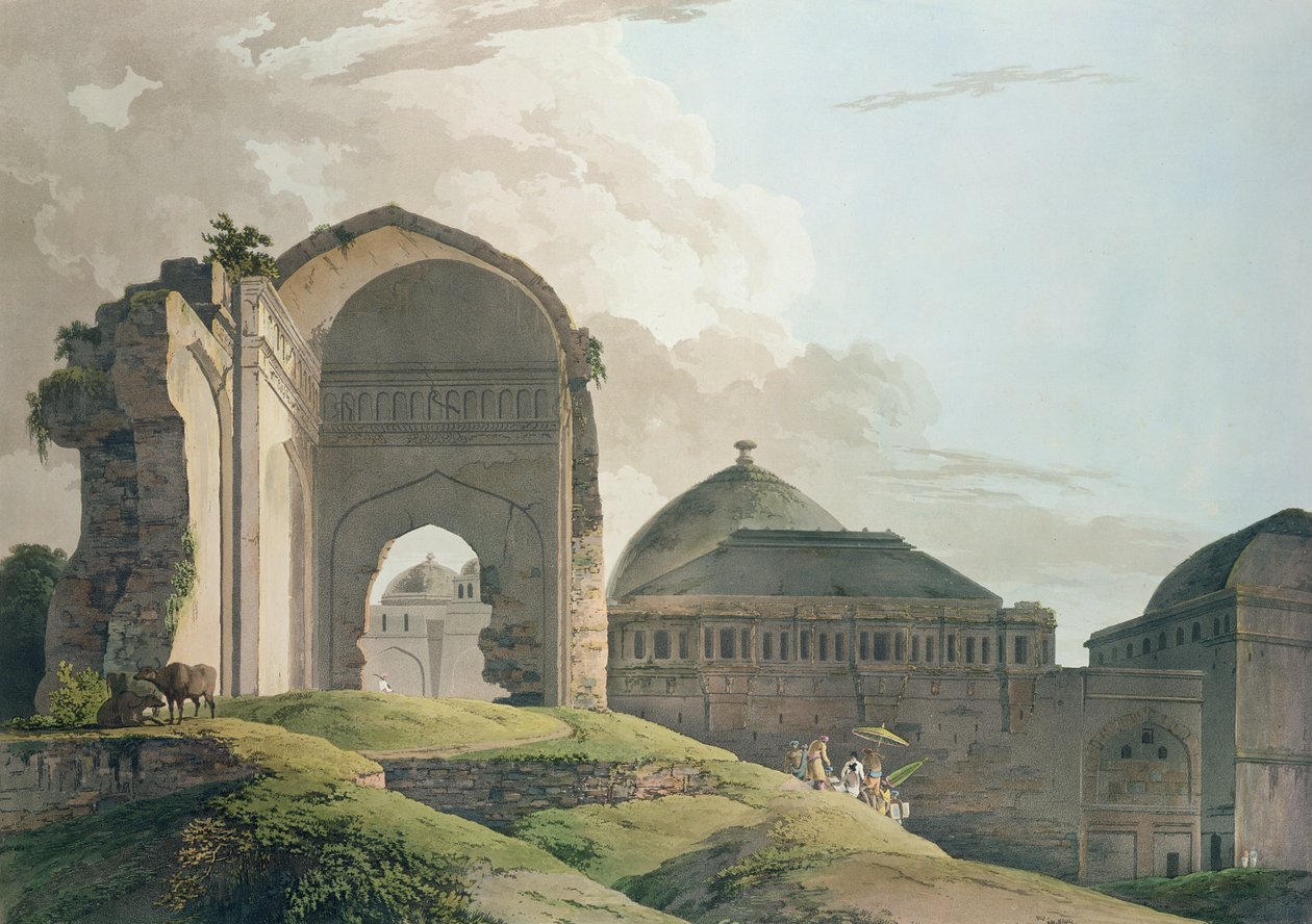 A madurai palota romjai, 1798 alkotó: Thomas und William Daniell
