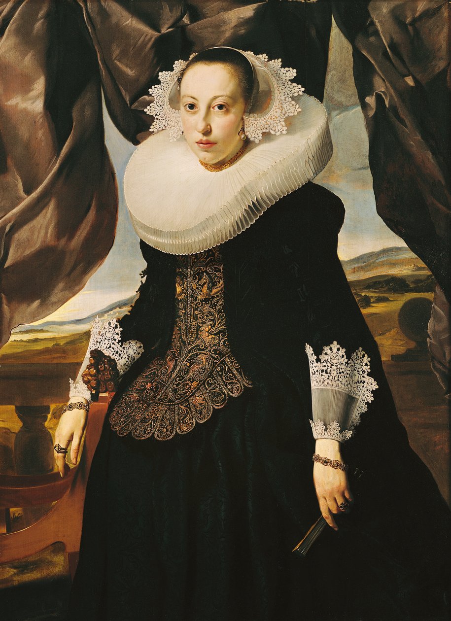 Egy fiatal holland nő portréja alkotó: Thomas de Keyser