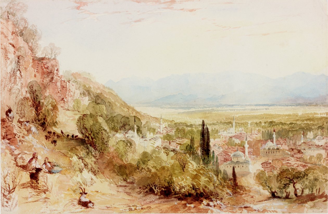 Meander síksága, Kis-Ázsia (bc és wc papíron) alkotó: Thomas Allom