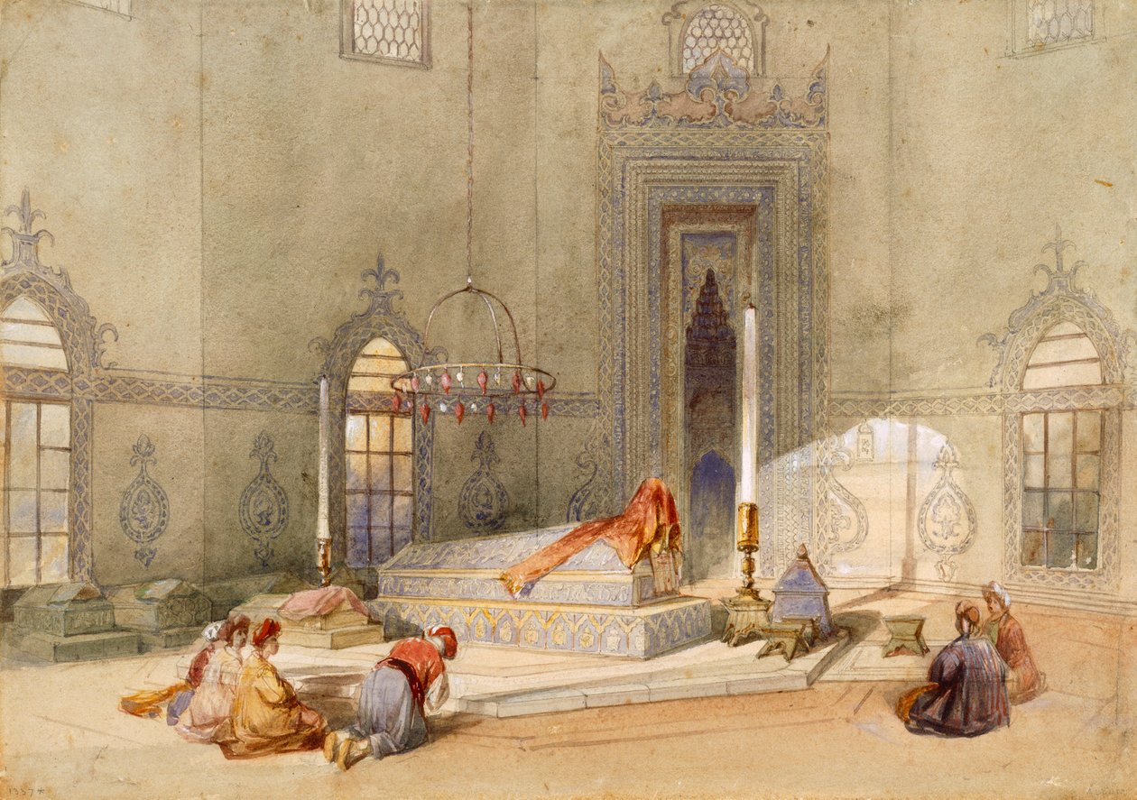Mohmed szultán mauzóleuma, Brusa alkotó: Thomas Allom