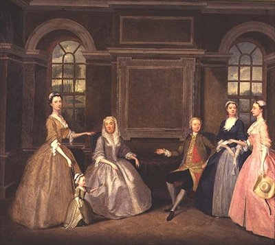 A Broke és Bowes családok, 1740 alkotó: Thomas Bardwell