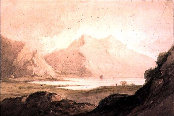 Snowdon, Llanberis-tóval (wc papíron) alkotó: Thomas Barker of Bath