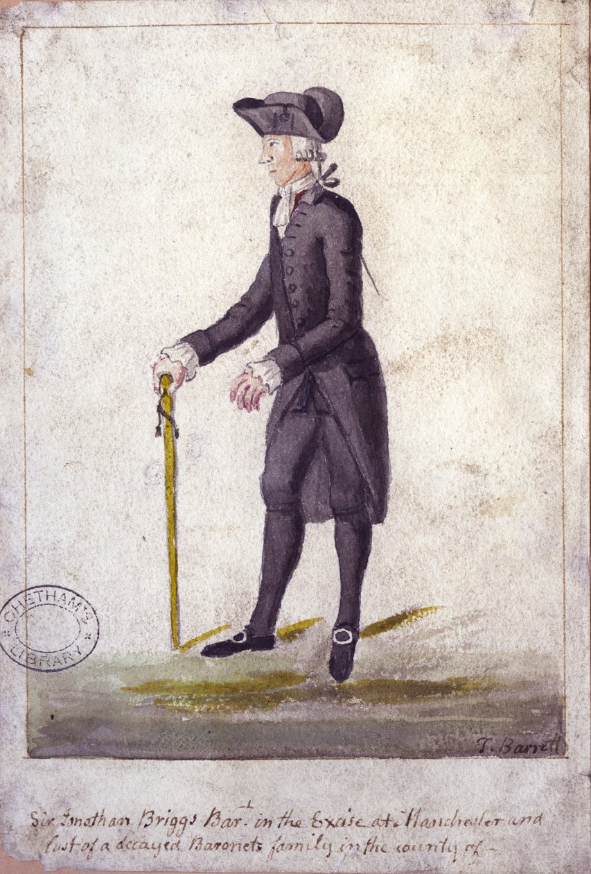 Sir Jonathan Briggs (toll, tinta és WC papíron) alkotó: Thomas Barritt