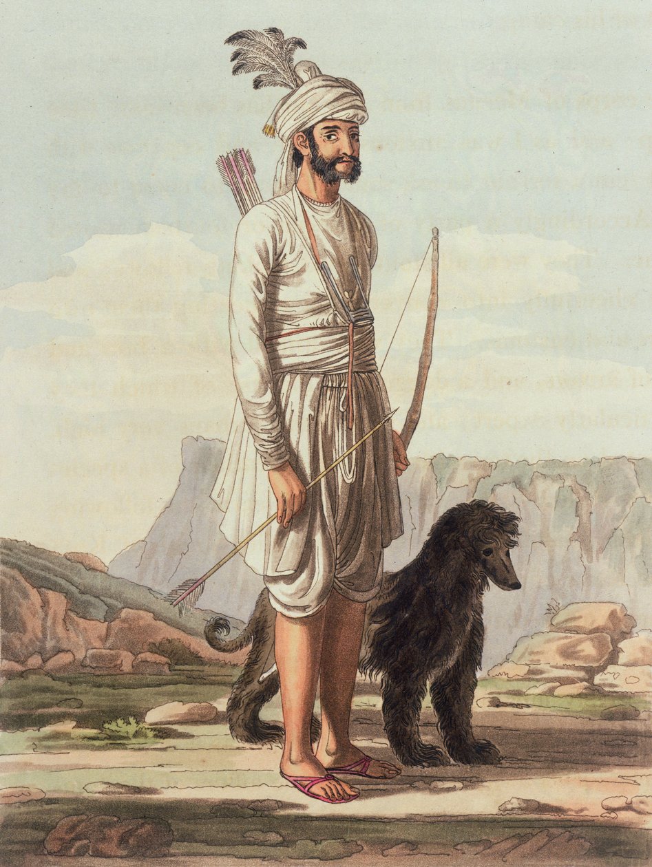 A Meena of Jajgurgh, a Mahratta táborból, 1813. április 5. (színes metszet) alkotó: Thomas Baxter
