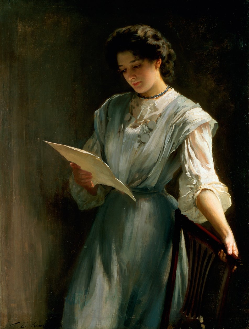 A Levél olvasása alkotó: Thomas Benjamin Kennington