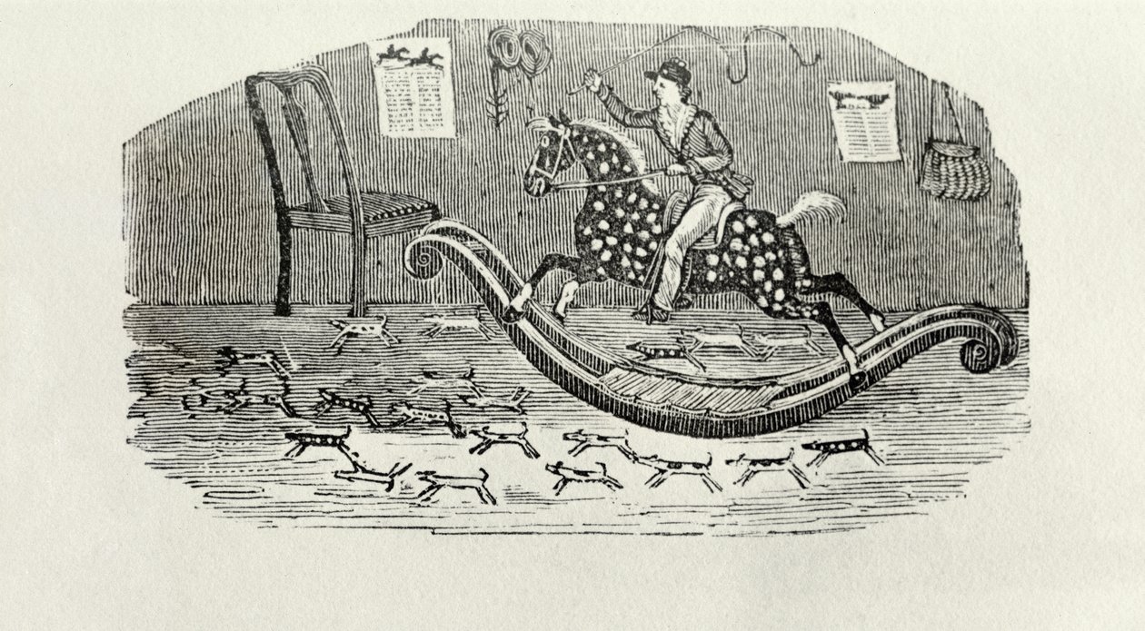 Egy fiatal úri sportember (fametszet) alkotó: Thomas Bewick