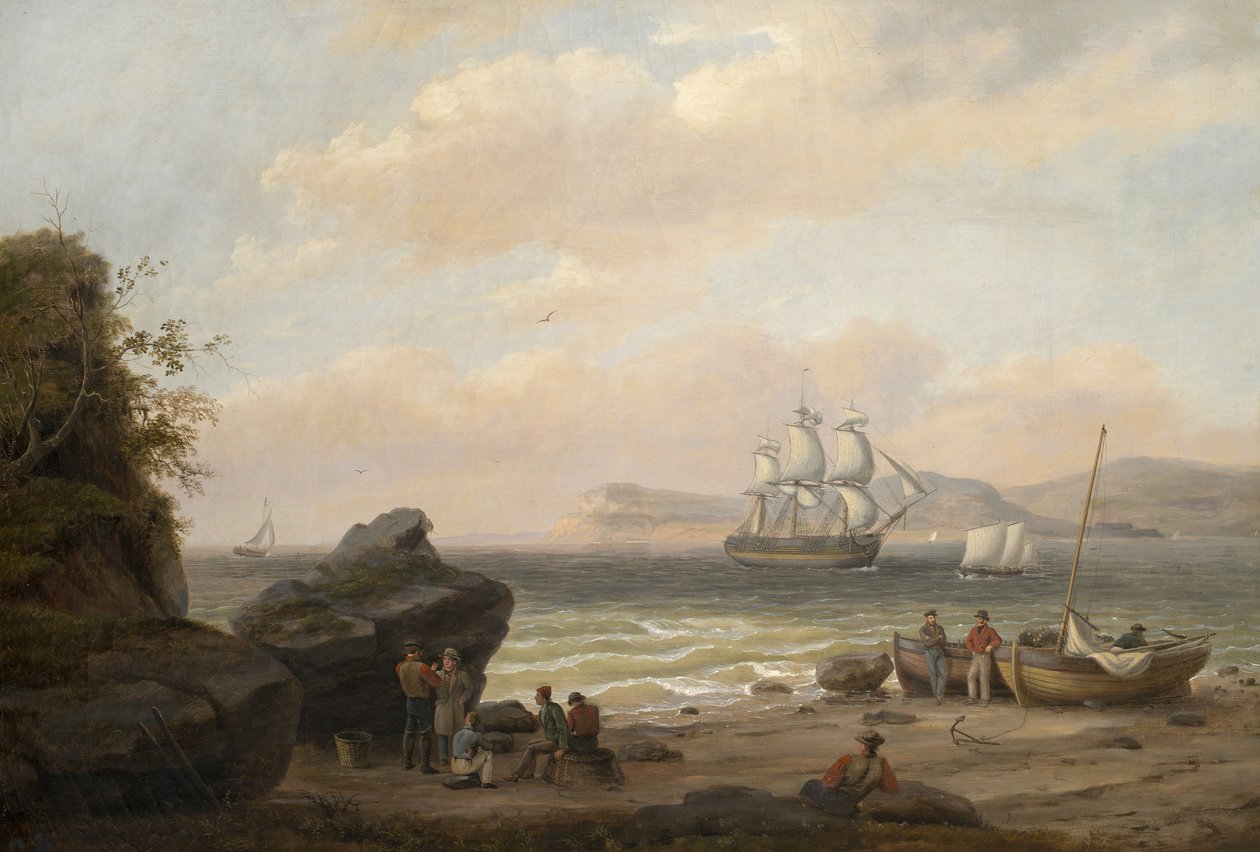 Marine View, 1835 alkotó: Thomas Birch