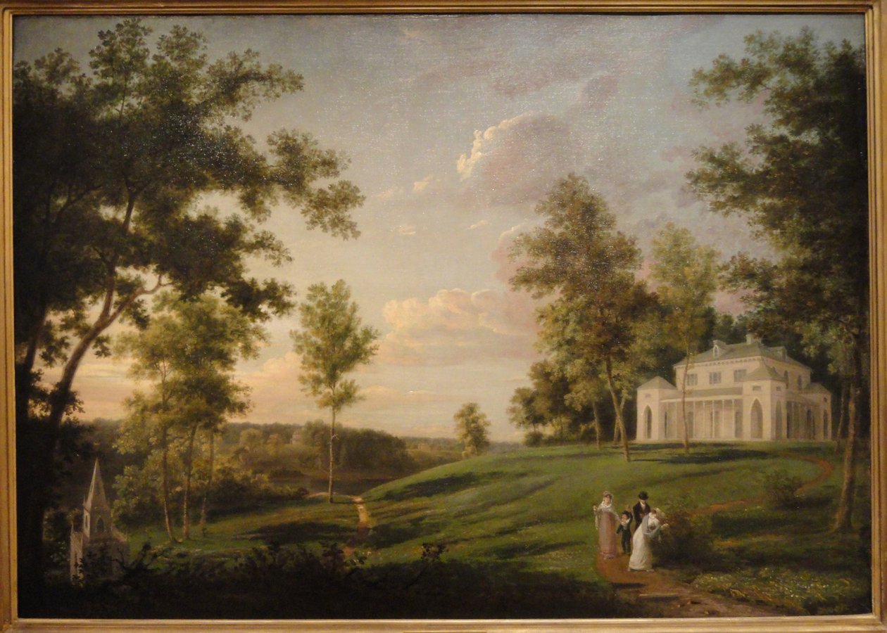 Délkeleti kilátás a Sedgley Parkra alkotó: Thomas Birch