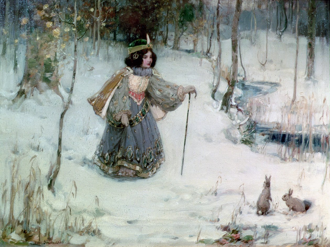 Hófehérke a hét törpe házában, 1902 alkotó: Thomas Blacklock