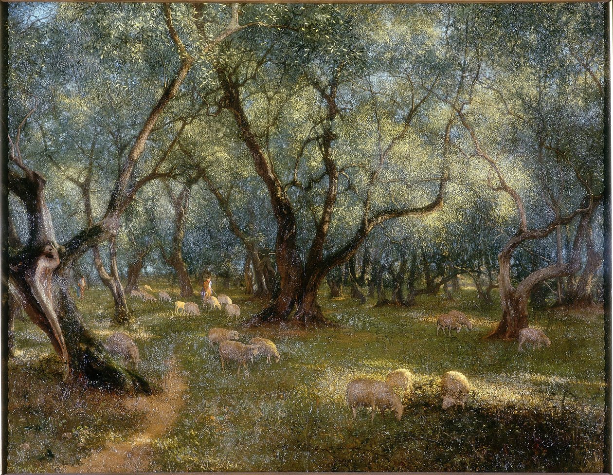 St Rocco olajbogyó olaj, vászon alkotó: Thomas Bowman Garvie