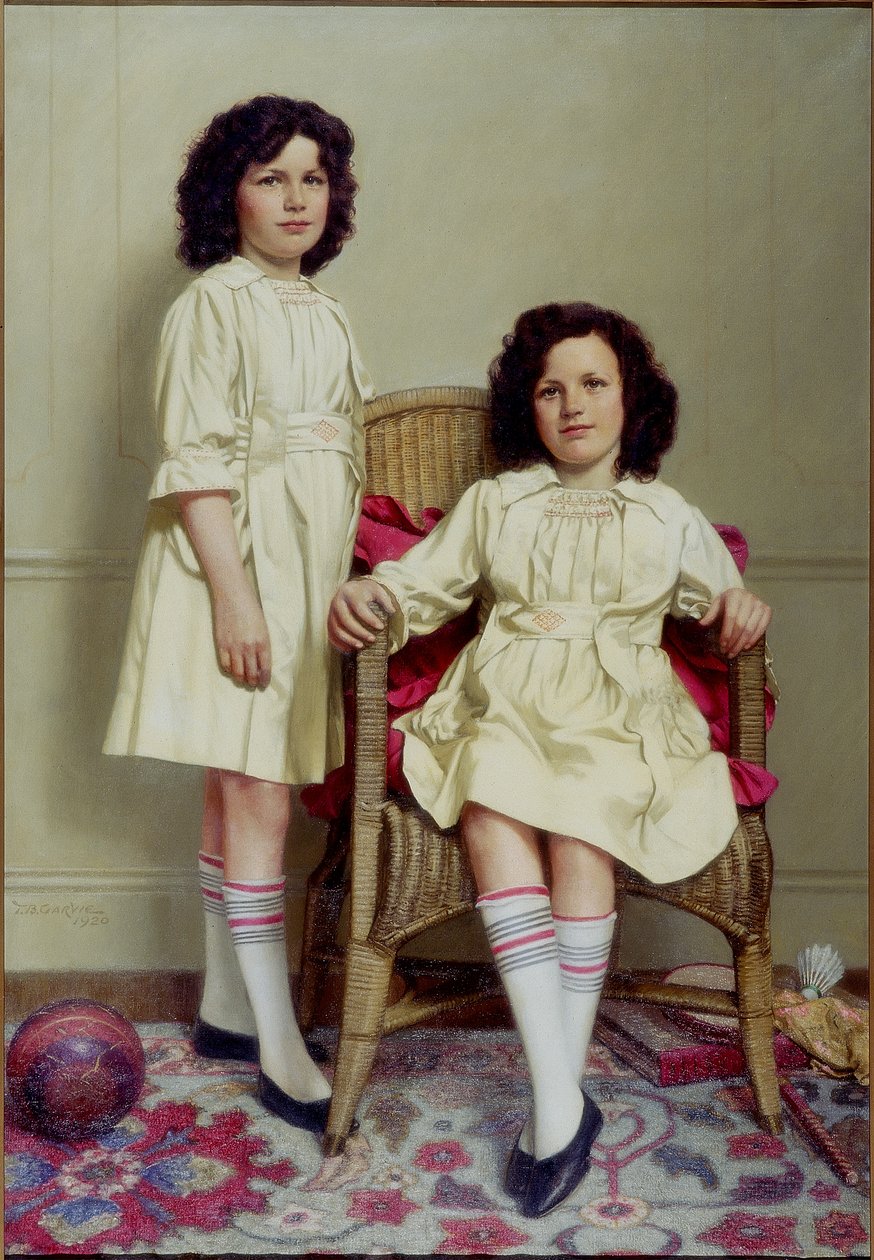 Az ikrek (Winifred és Leonora Reid), 1920 alkotó: Thomas Bowman Garvie
